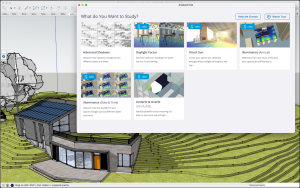 ketchUp 2026.2 Analysis Hub shadow and daylighting analysis